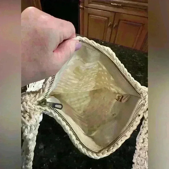 Vintage/Authentic 1960’s Macrame Beaded Fringe Boho Bag -Oh the stories - Picture 7 of 9